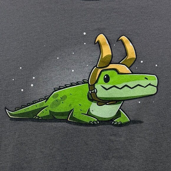 Marvel Alligator Loki Tee Women S Gray Teeturtle - Picture 2 of 6